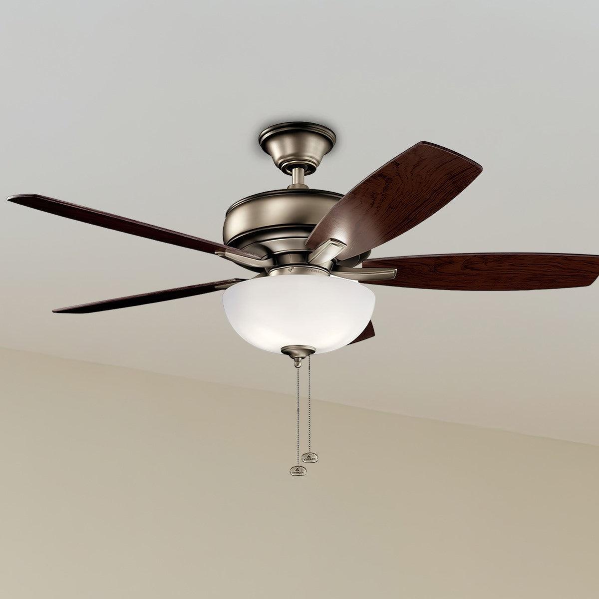 Terra Select 52 Inch Modern Ceiling Fan With Light And Pull Chain - Bees Lighting