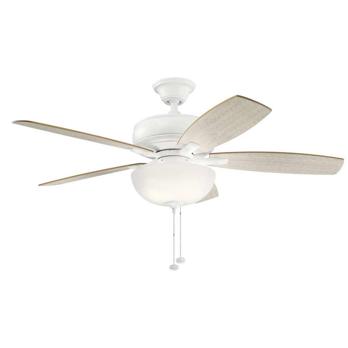 Terra Select 52 Inch Modern Ceiling Fan With Light And Pull Chain