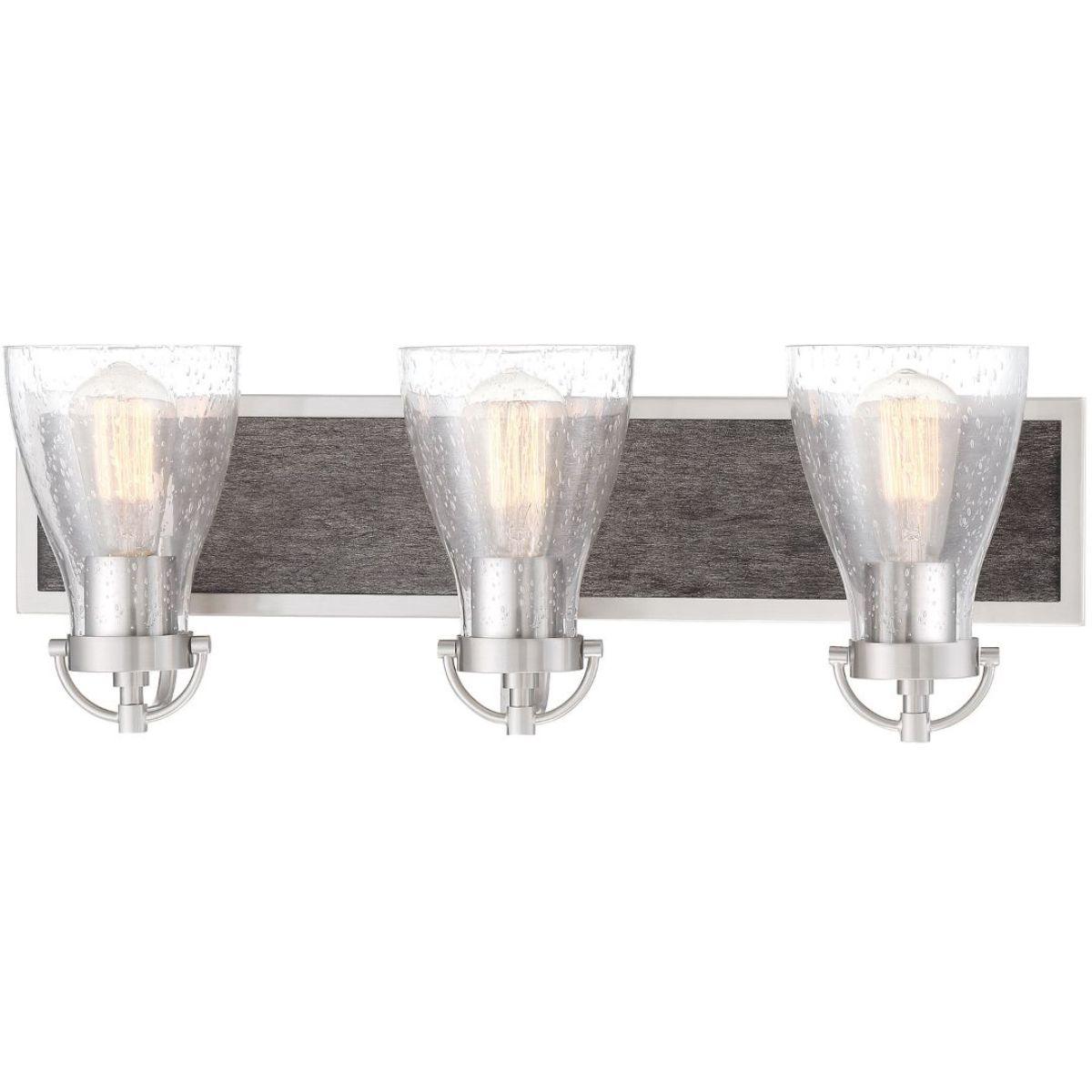 Garrison 24 in. 3 Lights Vanity Light Brushed Nickel finish - Bees Lighting