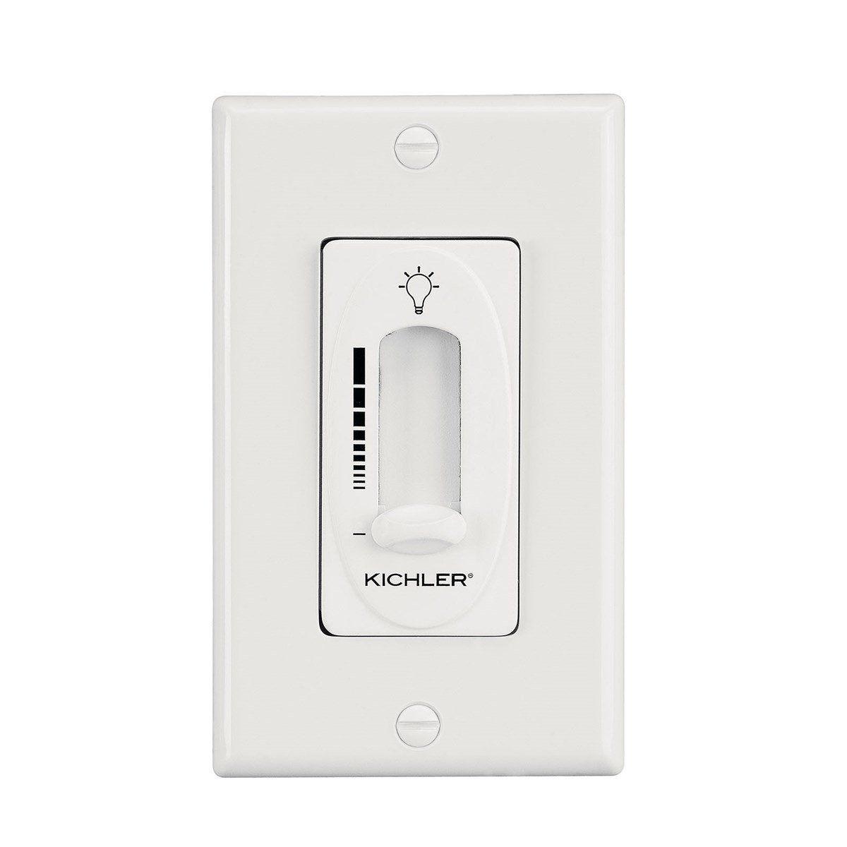 Independence Ceiling Fan Light Dimmer Control, White Finish - Bees Lighting
