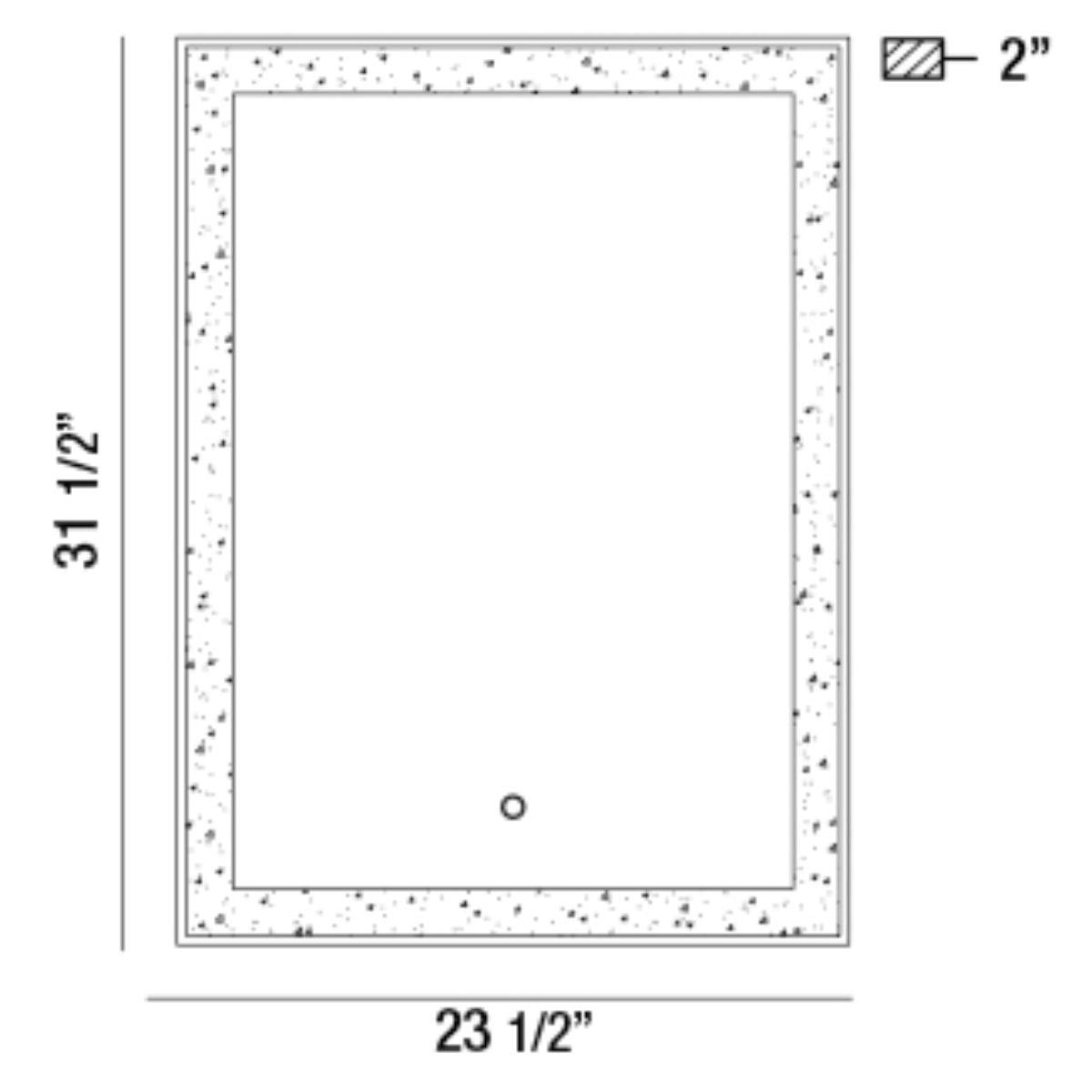 Silvana 24 In x 32 In. LED Wall Mirror