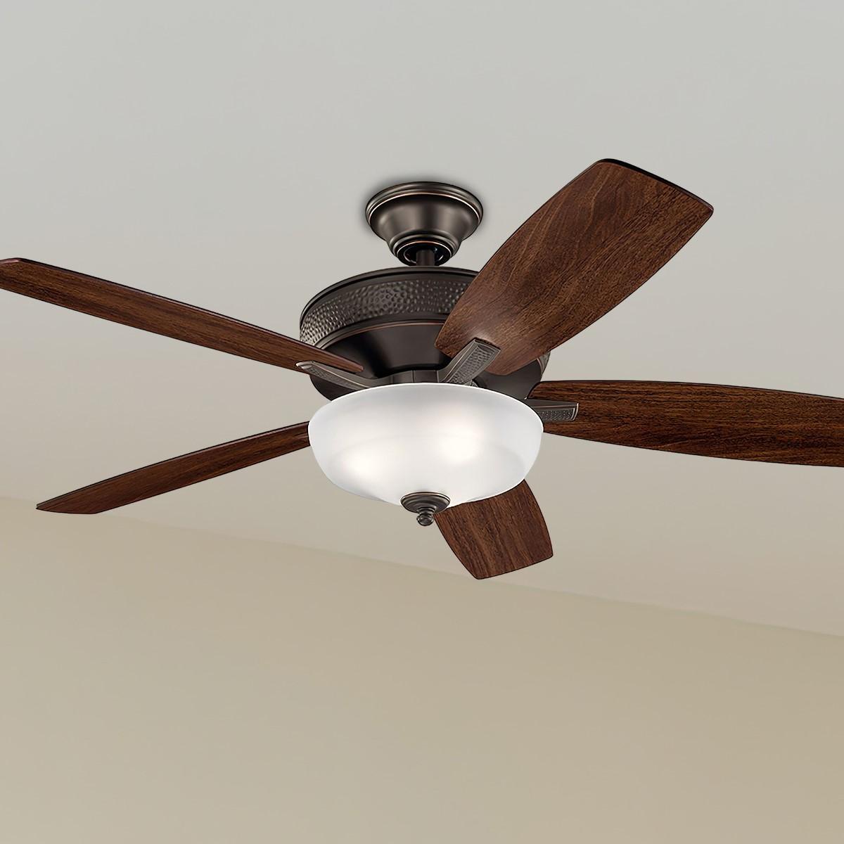 Monarch Ii Select 52 Inch Ceiling Fan With Light, Wall Control Included - Bees Lighting