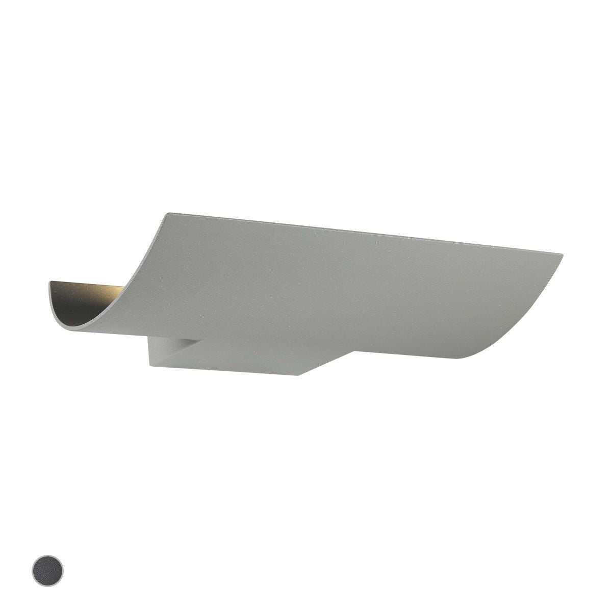 34172 12 In. LED Outdoor Wall Sconce Gray Finish