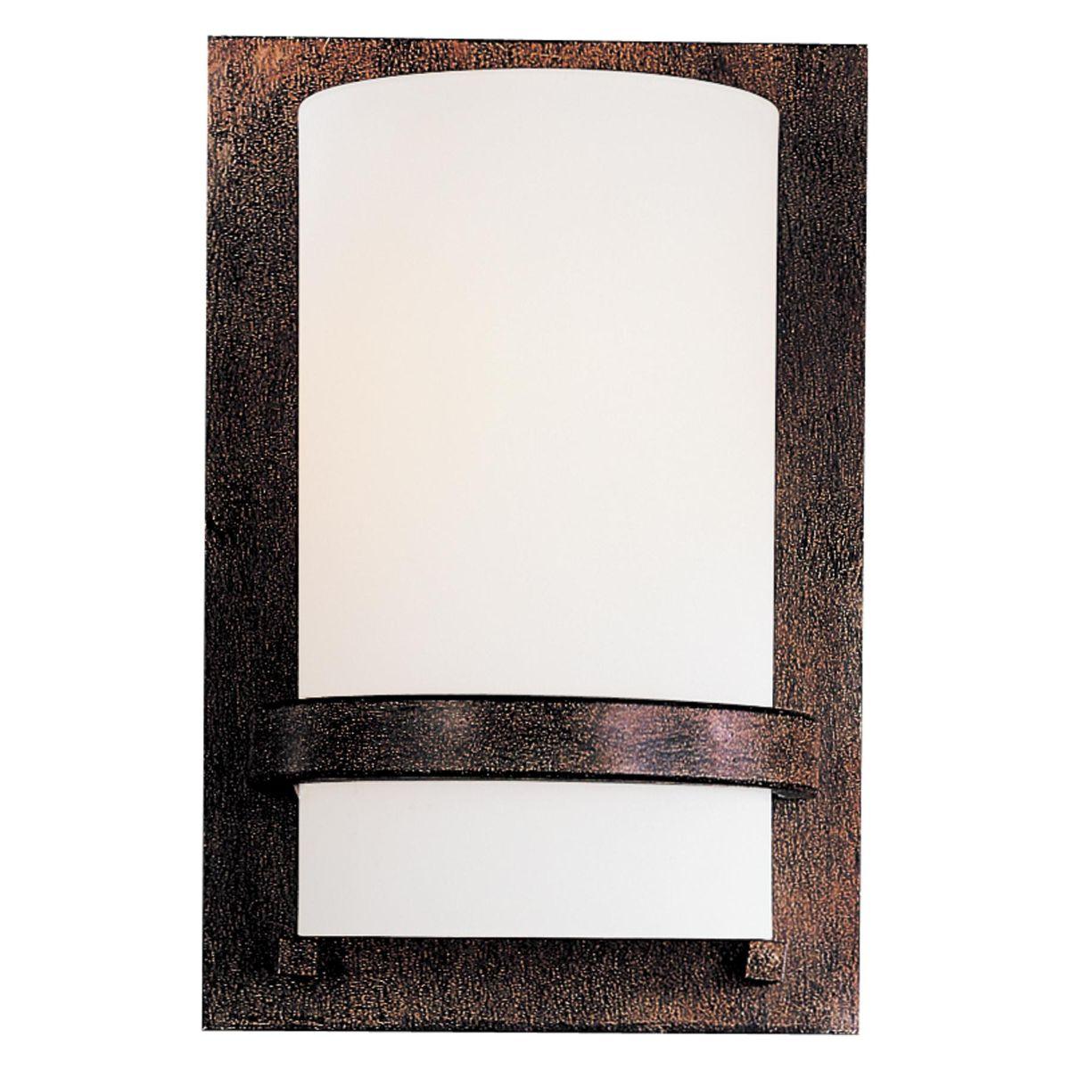 Fieldale Lodge 10 in. Wall Light Iron Oxide finish - Bees Lighting