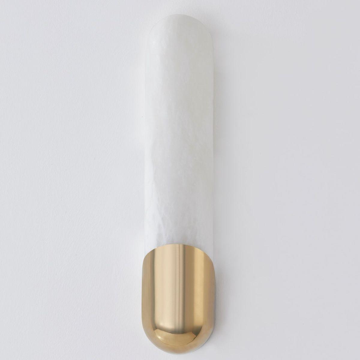 Rome 19 in. LED Wall Sconce vintage brass Finish - Bees Lighting