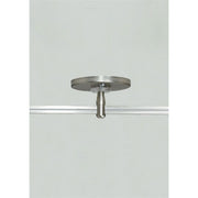 MonoRail 4" Round Power Feed Canopy Single-Feed, Satin Nickel Finish - Bees Lighting