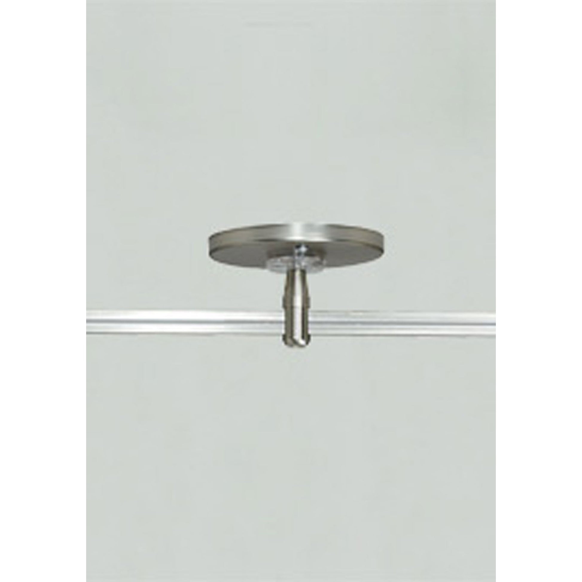 MonoRail 4" Round Power Feed Canopy Single-Feed, Satin Nickel Finish - Bees Lighting