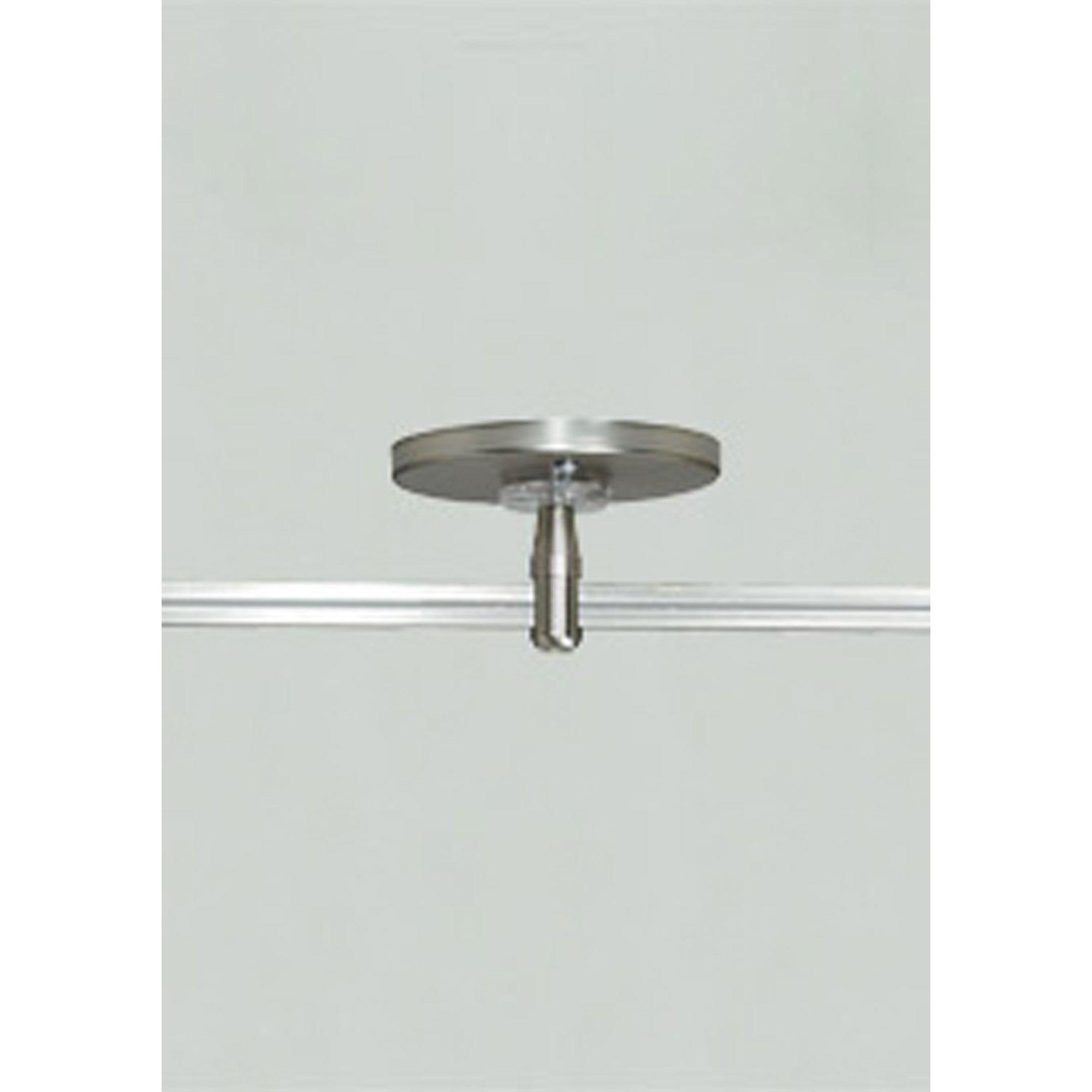 MonoRail 4" Round Power Feed Canopy Single-Feed, Satin Nickel Finish - Bees Lighting