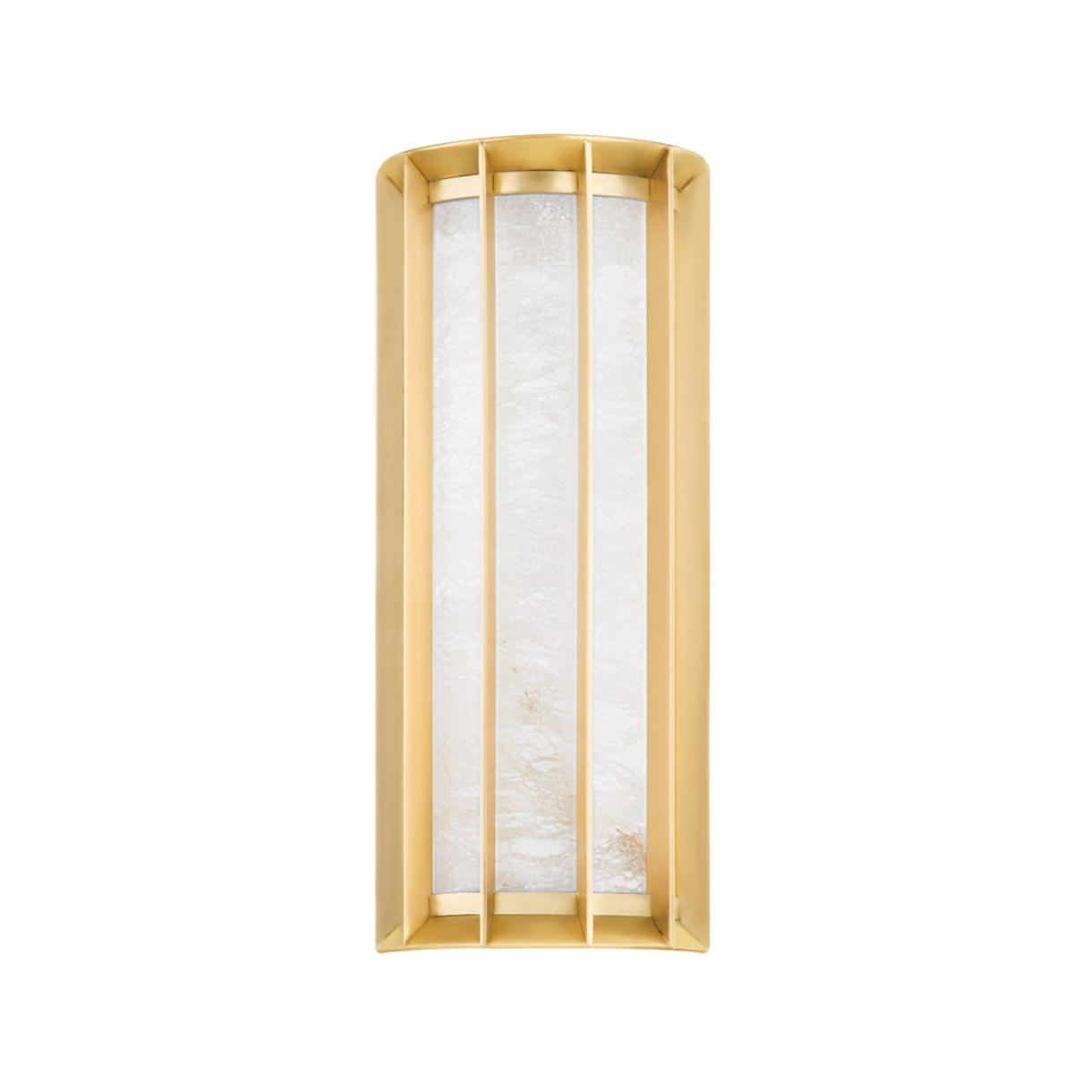 Leda LED Wall Sconce vintage brass Finish - Bees Lighting