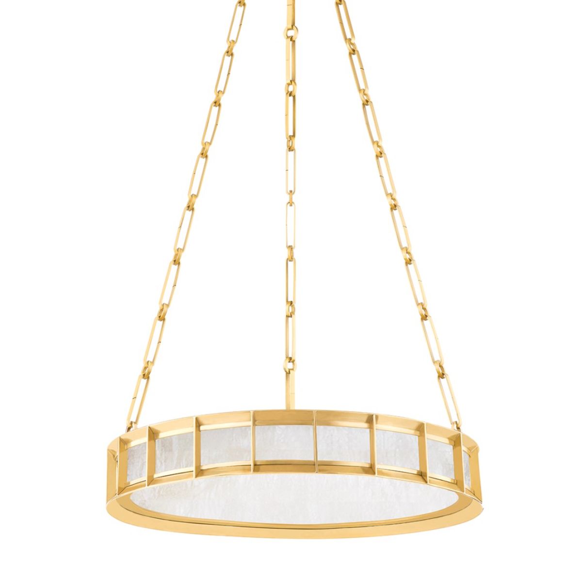 Leda LED Chandelier vintage brass Finish - Bees Lighting