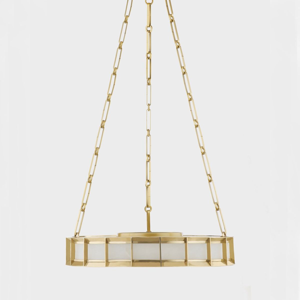 Leda 20 in. LED Chandelier vintage brass Finish - Bees Lighting