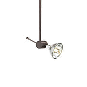 Sprocket 6"L Wall Monorail Head, Antique Bronze Finish - Bees Lighting