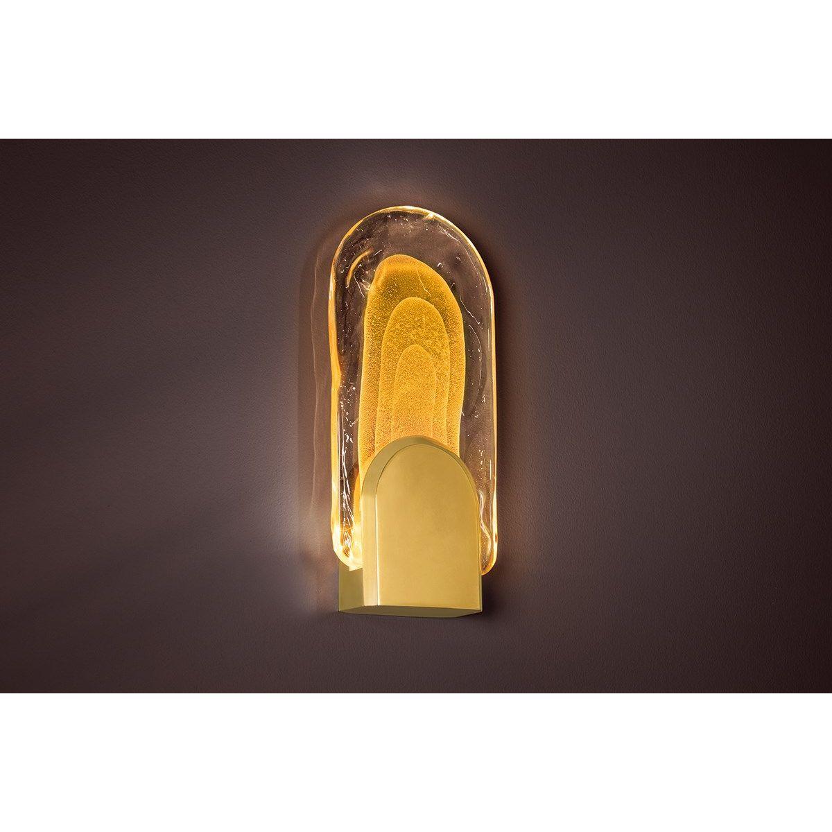 Morganite 17 in. LED Wall Sconce vintage brass Finish - Bees Lighting