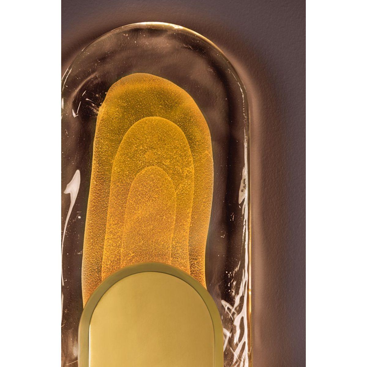 Morganite 17 in. LED Wall Sconce vintage brass Finish - Bees Lighting