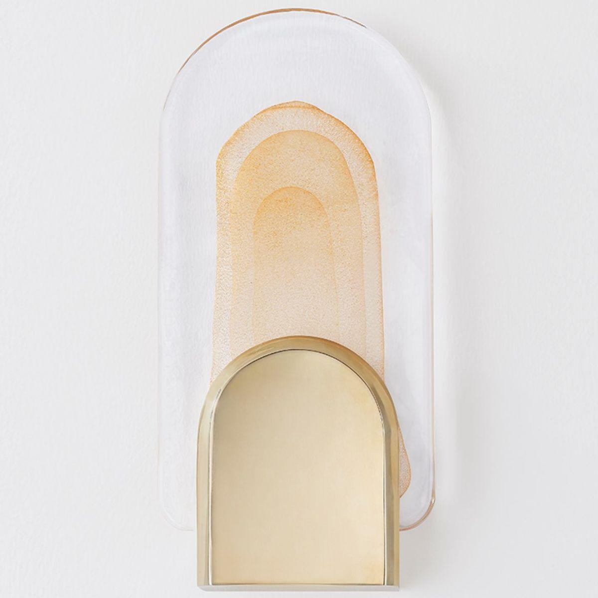 Morganite 17 in. LED Wall Sconce vintage brass Finish - Bees Lighting