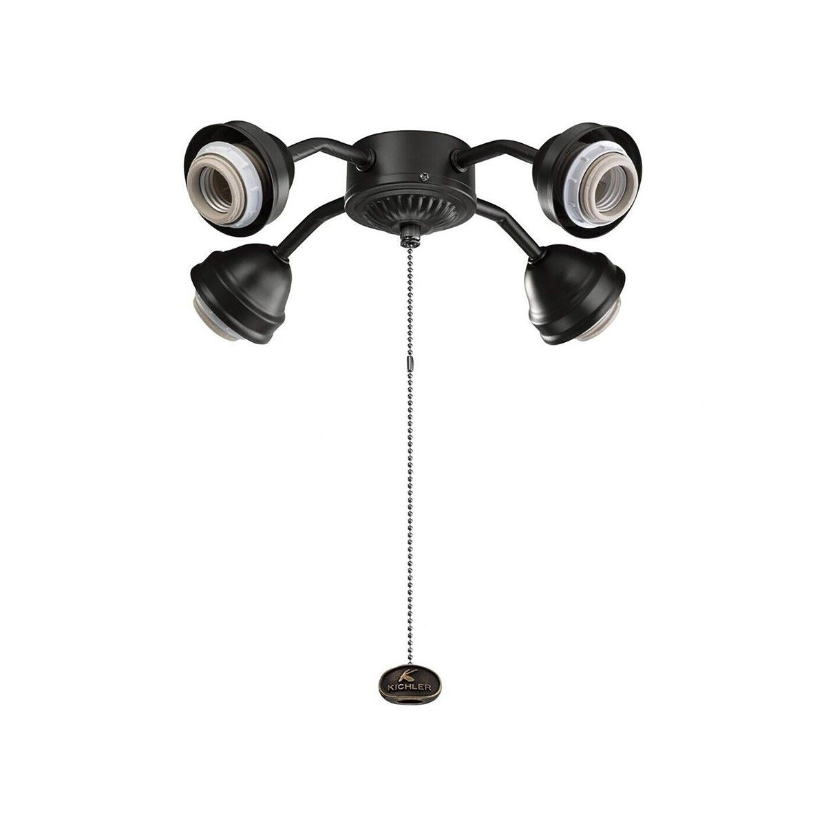 Kichler 13" 4 LED Lights Bent Arm Fitter Light Kit, Matte White Finish - Bees Lighting