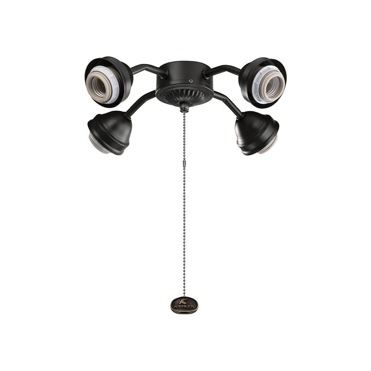 Kichler 13" 4 LED Lights Bent Arm Fitter Light Kit, Oil Brushed Bronze Finish - Bees Lighting