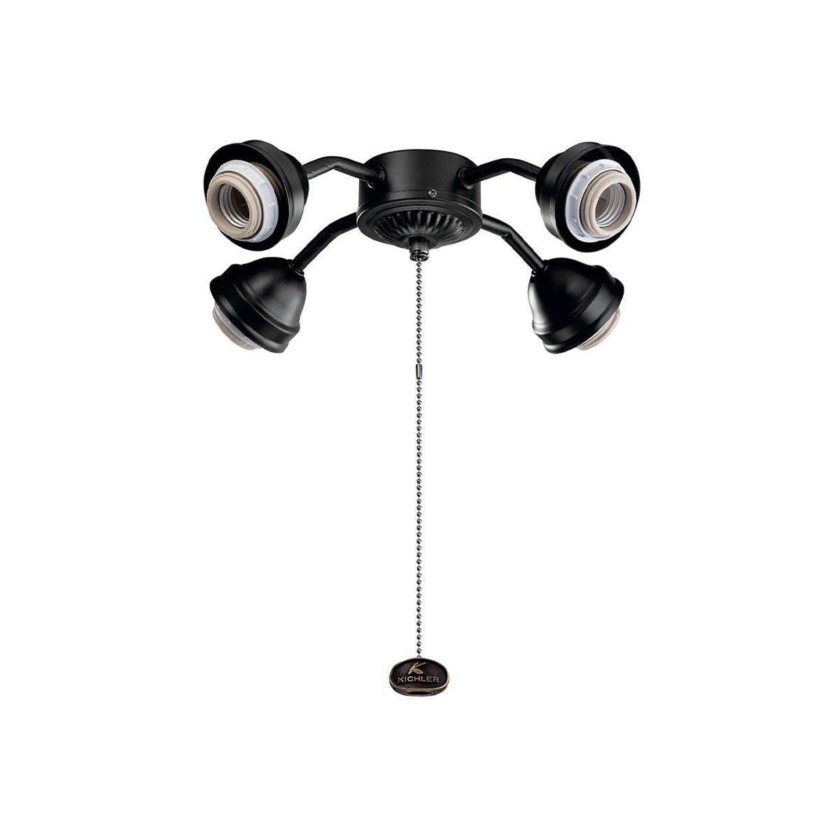 Kichler 13 In. 4 LED Lights Bent Arm Fitter Ceiling Fan Light Kit - Bees Lighting