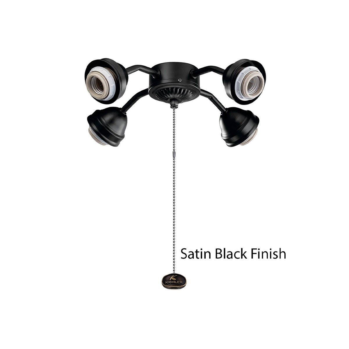 Kichler 13 In. 4 LED Lights Bent Arm Fitter Ceiling Fan Light Kit - Bees Lighting
