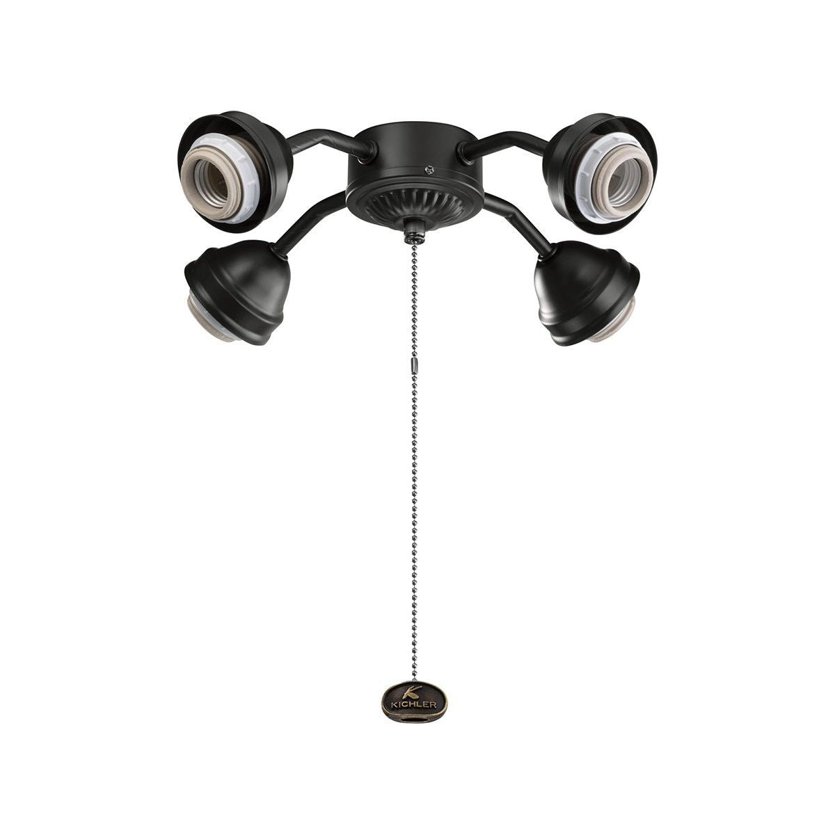 Kichler 13 In. 4 LED Lights Bent Arm Fitter Ceiling Fan Light Kit - Bees Lighting