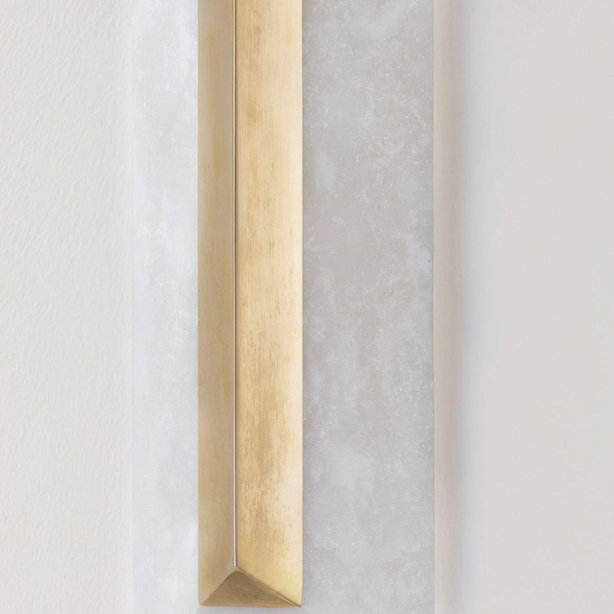Perth 20 in. LED Wall Sconce vintage brass Finish - Bees Lighting