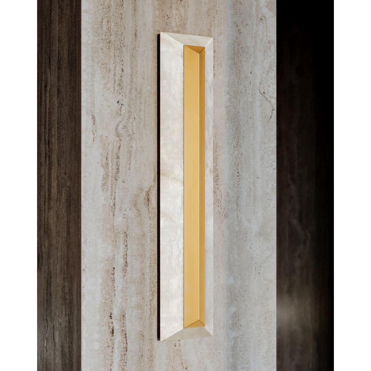Mirielle 33 in. 2 lights Wall Sconce vintage gold leaf Finish - Bees Lighting