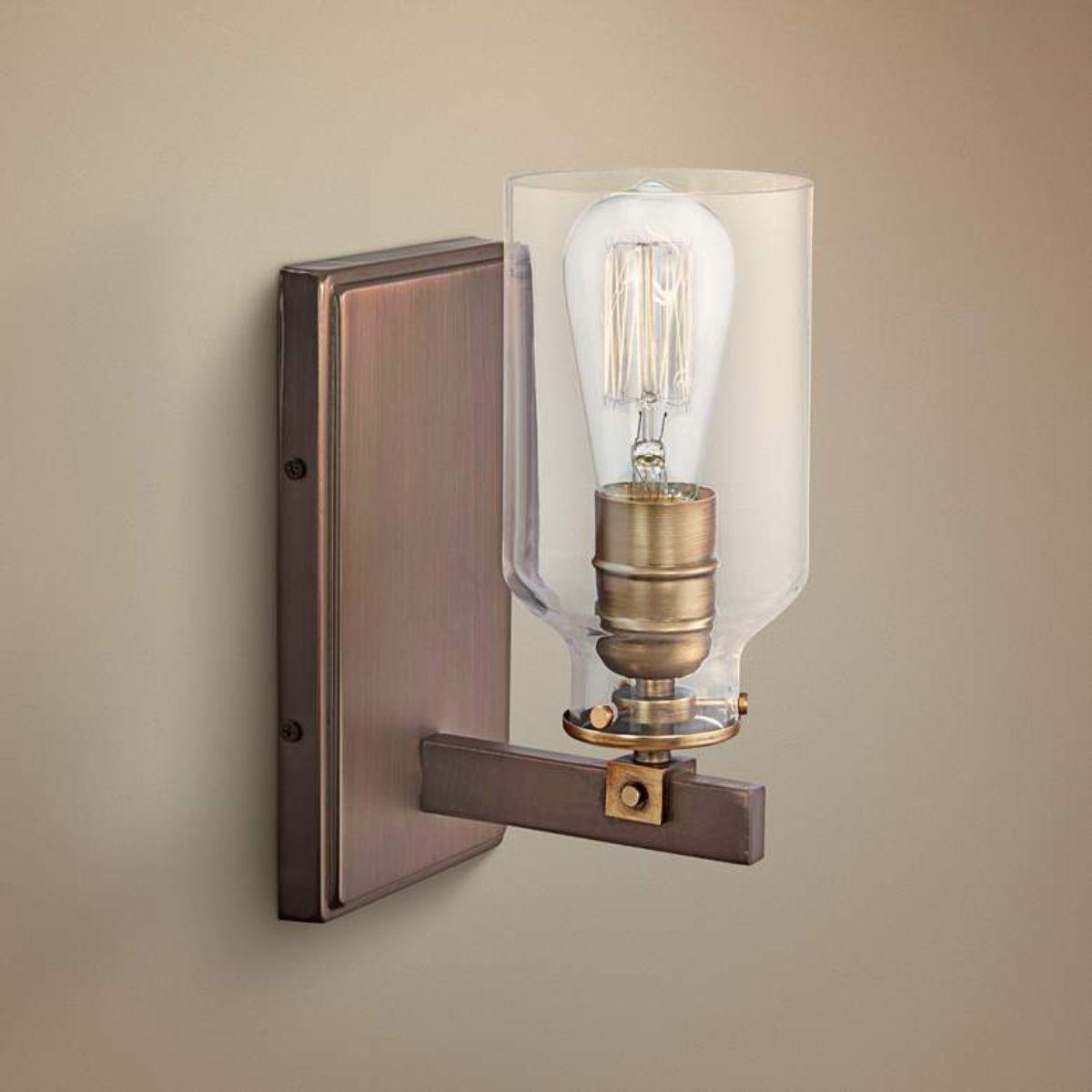 Morrow 10 in. Armed Sconce Bronze finish - Bees Lighting