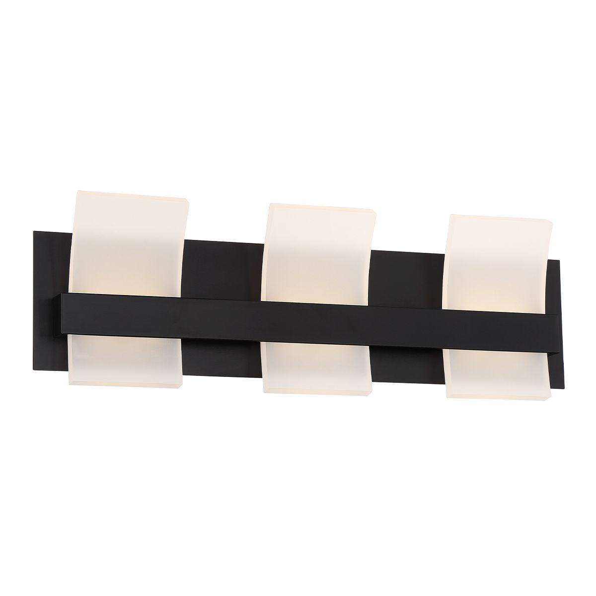 Cambridge 21 In. 3 Lights LED Vanity Light Black Finish - Bees Lighting