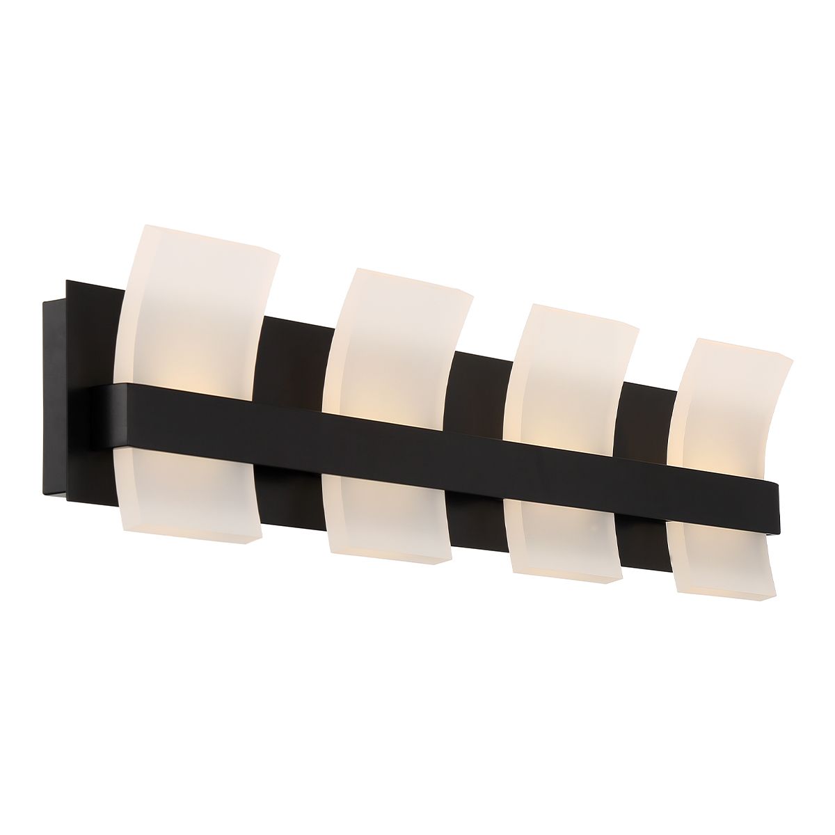 Cambridge 29 In. 4 Lights LED Vanity Light Black Finish - Bees Lighting