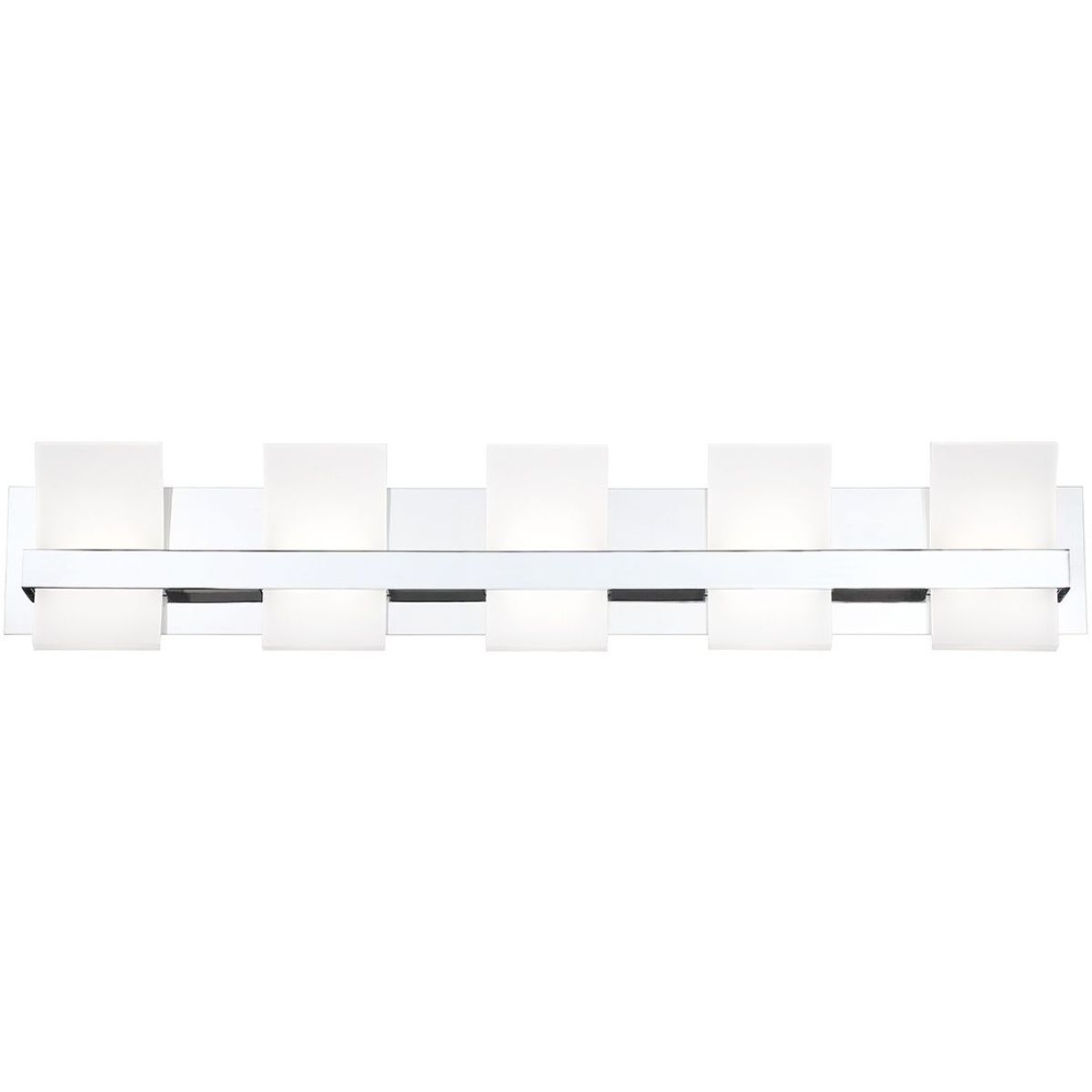 Cambridge 36 in. 5 Lights LED Vanity Light Chrome finish - Bees Lighting
