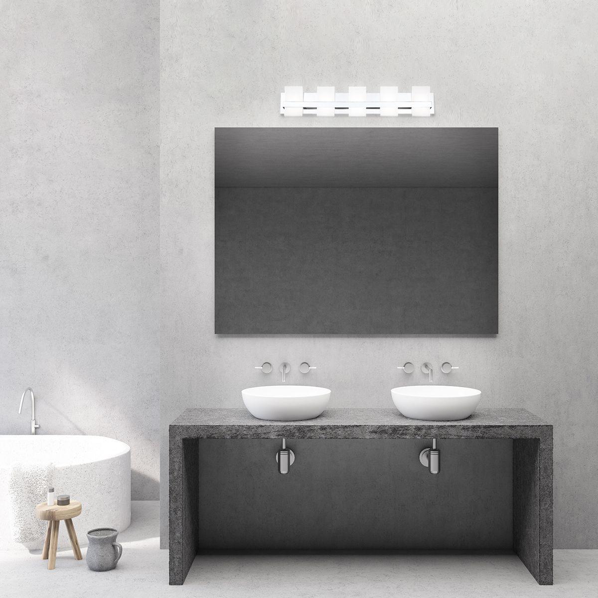 Cambridge 36 in. 5 Lights LED Vanity Light Chrome finish - Bees Lighting