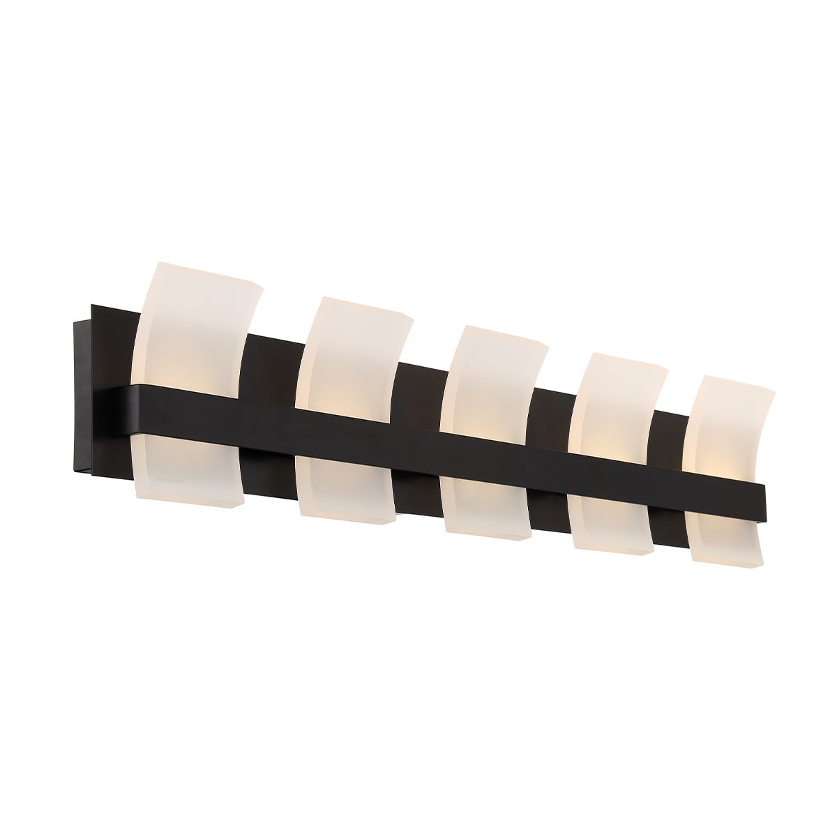 Cambridge 36 In. 5 Lights LED Vanity Light Black Finish - Bees Lighting