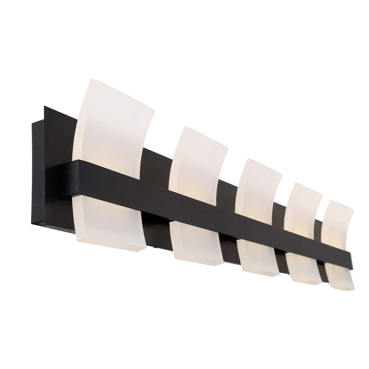 Cambridge 36 In. 5 Lights LED Vanity Light Black Finish - Bees Lighting
