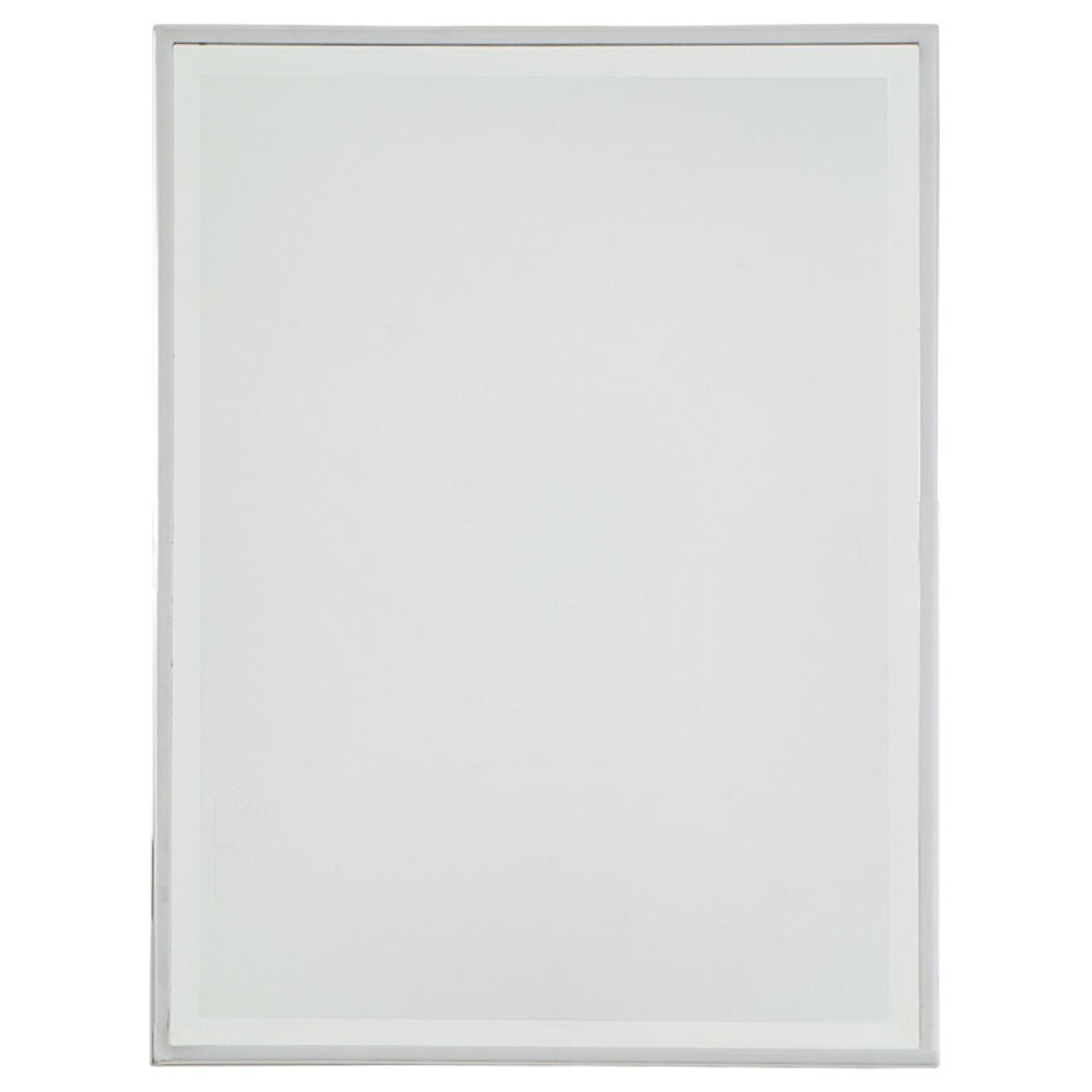 Pivoting Mirrors 24.25" x 23.5" Beveled Rectangle Mirror, Chrome Finish - Bees Lighting