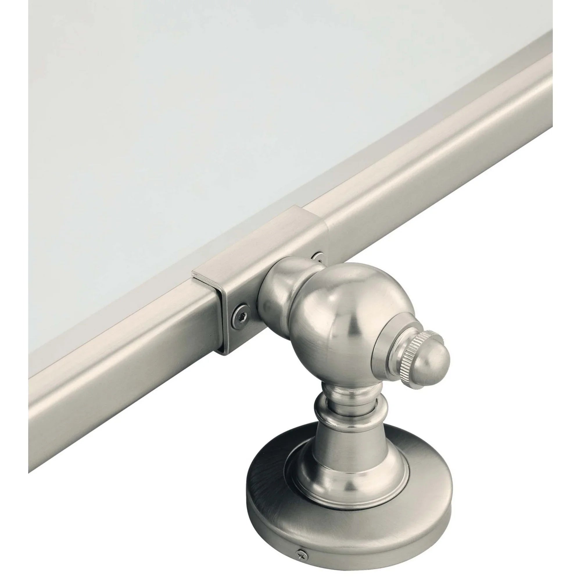 Pivoting Mirrors 30.25" x 29.5" Beveled XL Rectangle Mirror, Brushed Nickel Finish - Bees Lighting