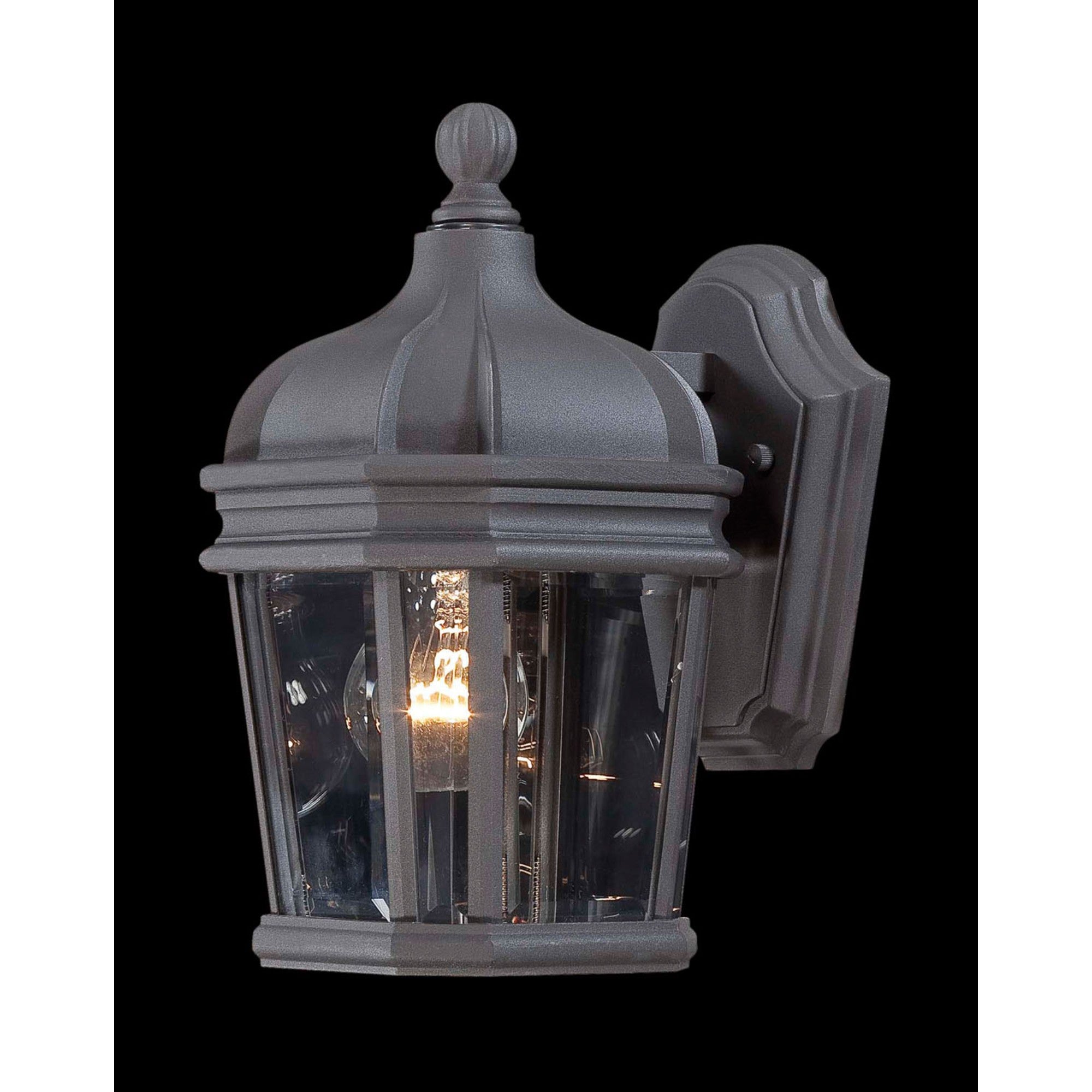 Harrison 12" Outdoor Wall Sconce, Coal Finish - Bees Lighting