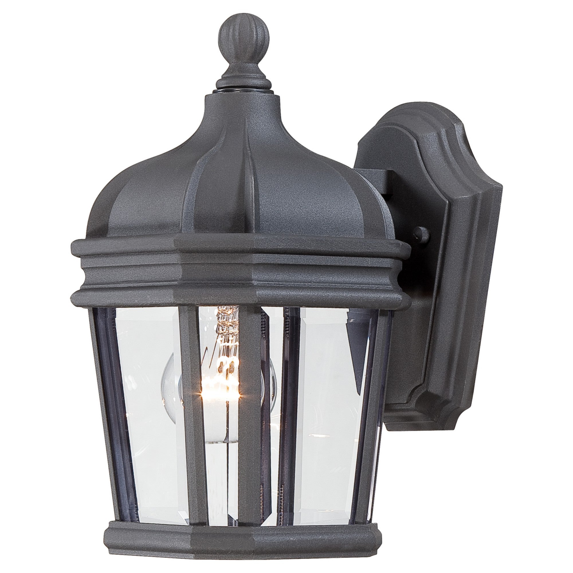 Harrison 12" Outdoor Wall Sconce, Coal Finish - Bees Lighting