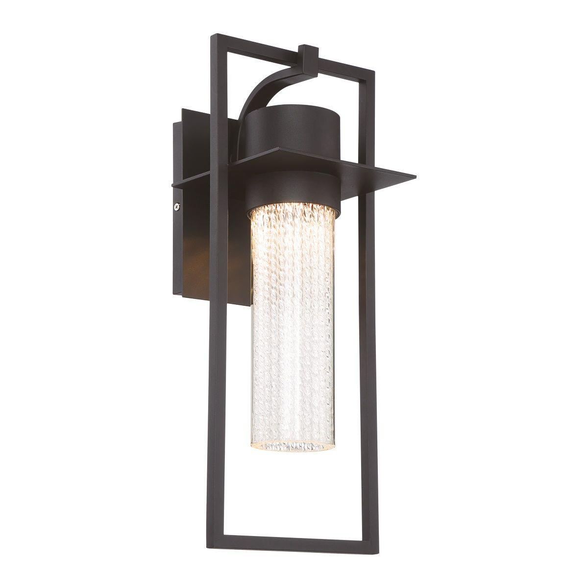 35889 19 In. LED Outdoor Wall Sconce Black Finish