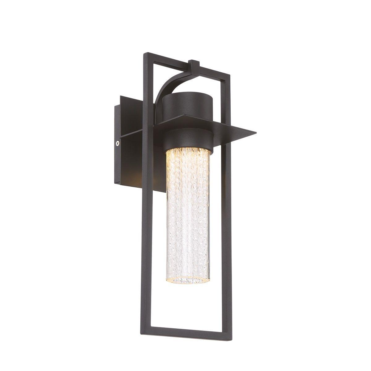 35890 15 In. LED Outdoor Wall Sconce Black Finish