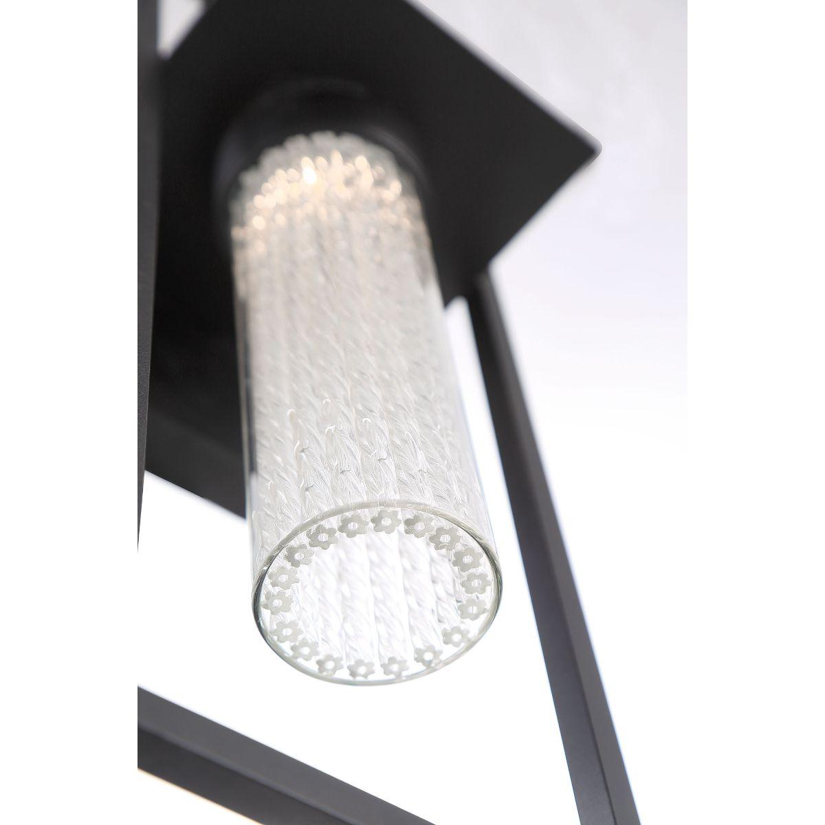 35890 15 In. LED Outdoor Wall Sconce Black Finish