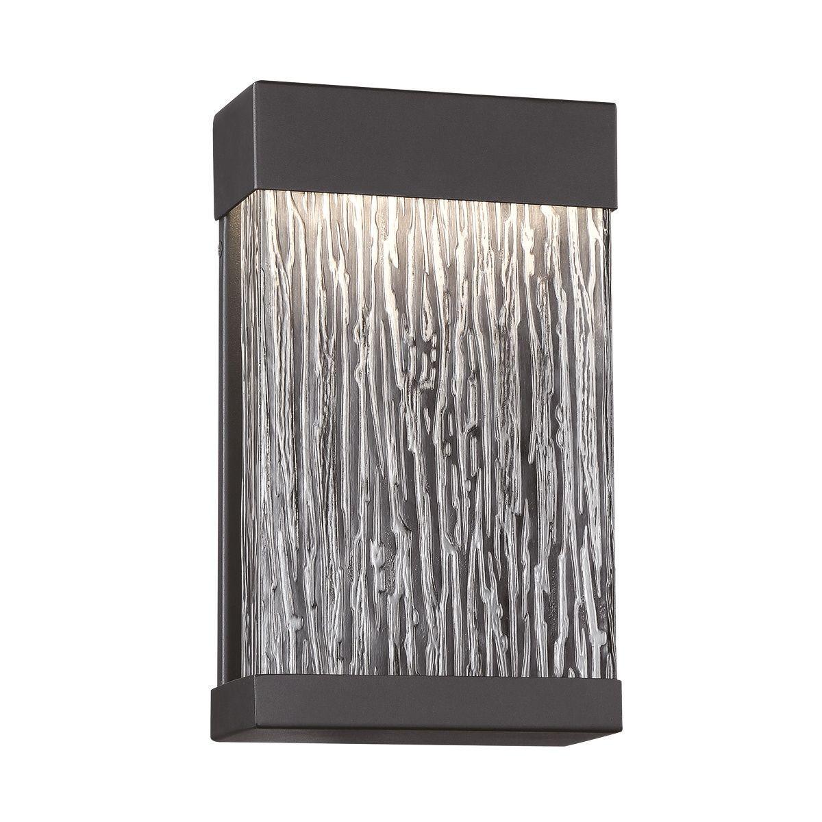 35891 11 In. LED Outdoor Wall Sconce Black Finish - Bees Lighting