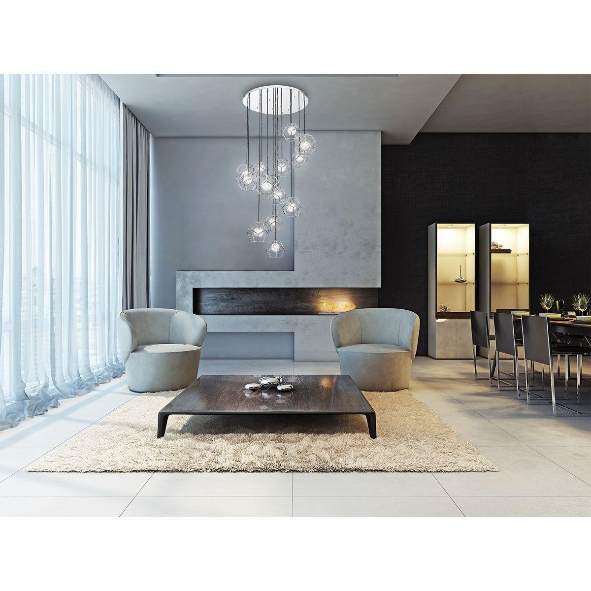 Norway LED Pendant Light Chrome Finish - Bees Lighting