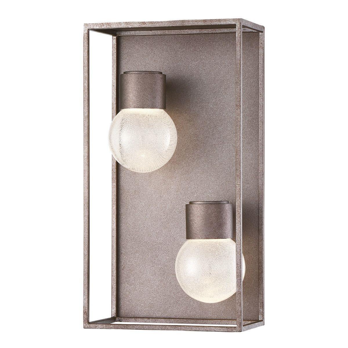 Gibson 14 In. 2 Lights LED Outdoor Wall Sconce Gray Finish - Bees Lighting