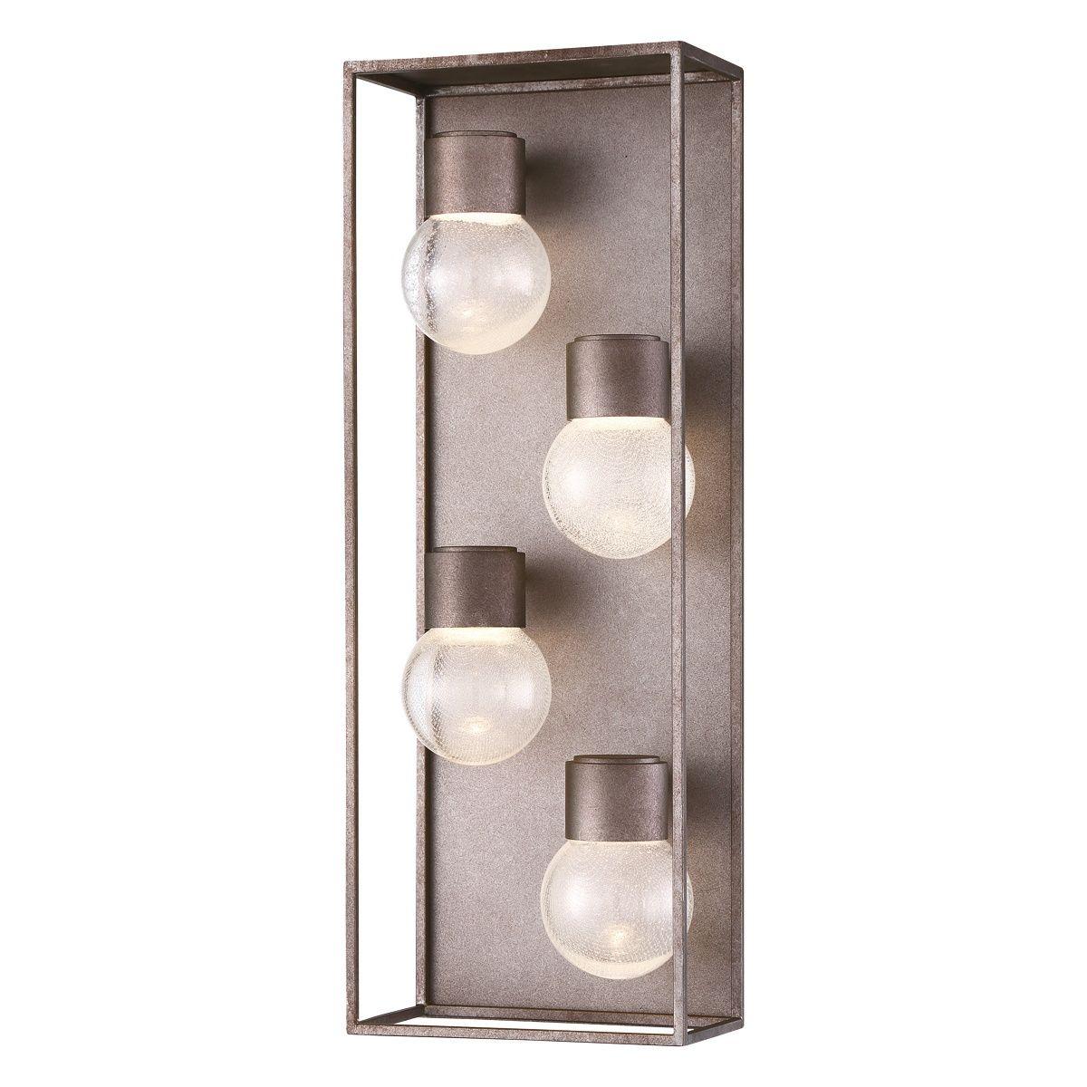 Gibson 20 In. 4 Lights LED Outdoor Wall Sconce Gray Finish