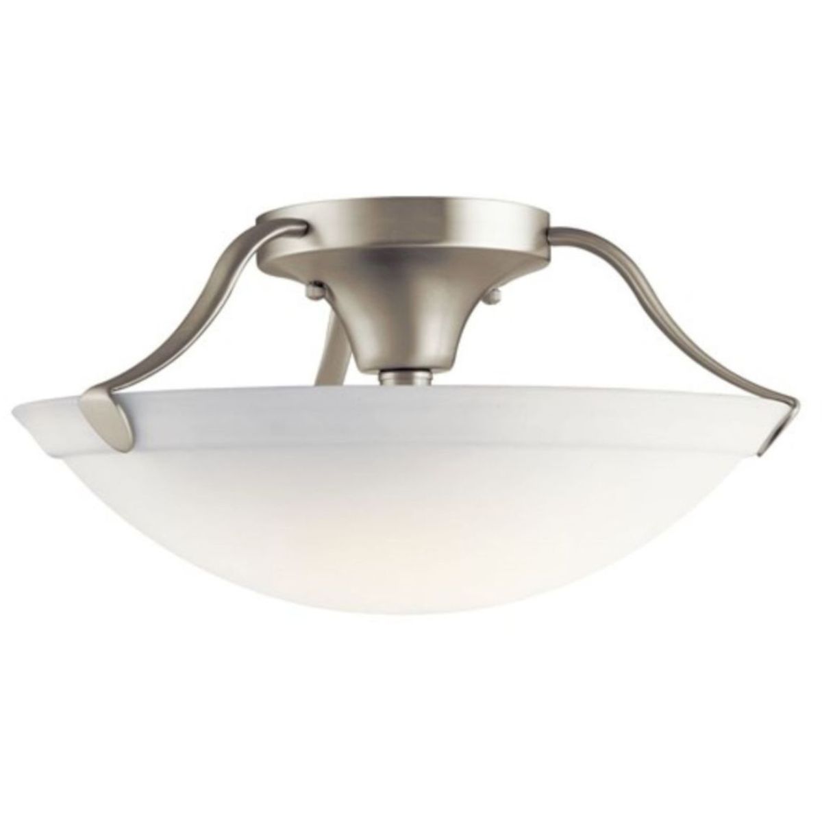 16 in. 3 Lights Semi Flush Mount Light Nickel finish - Bees Lighting