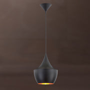 Piquito 11" Mini Pendant, Black Finish - Bees Lighting