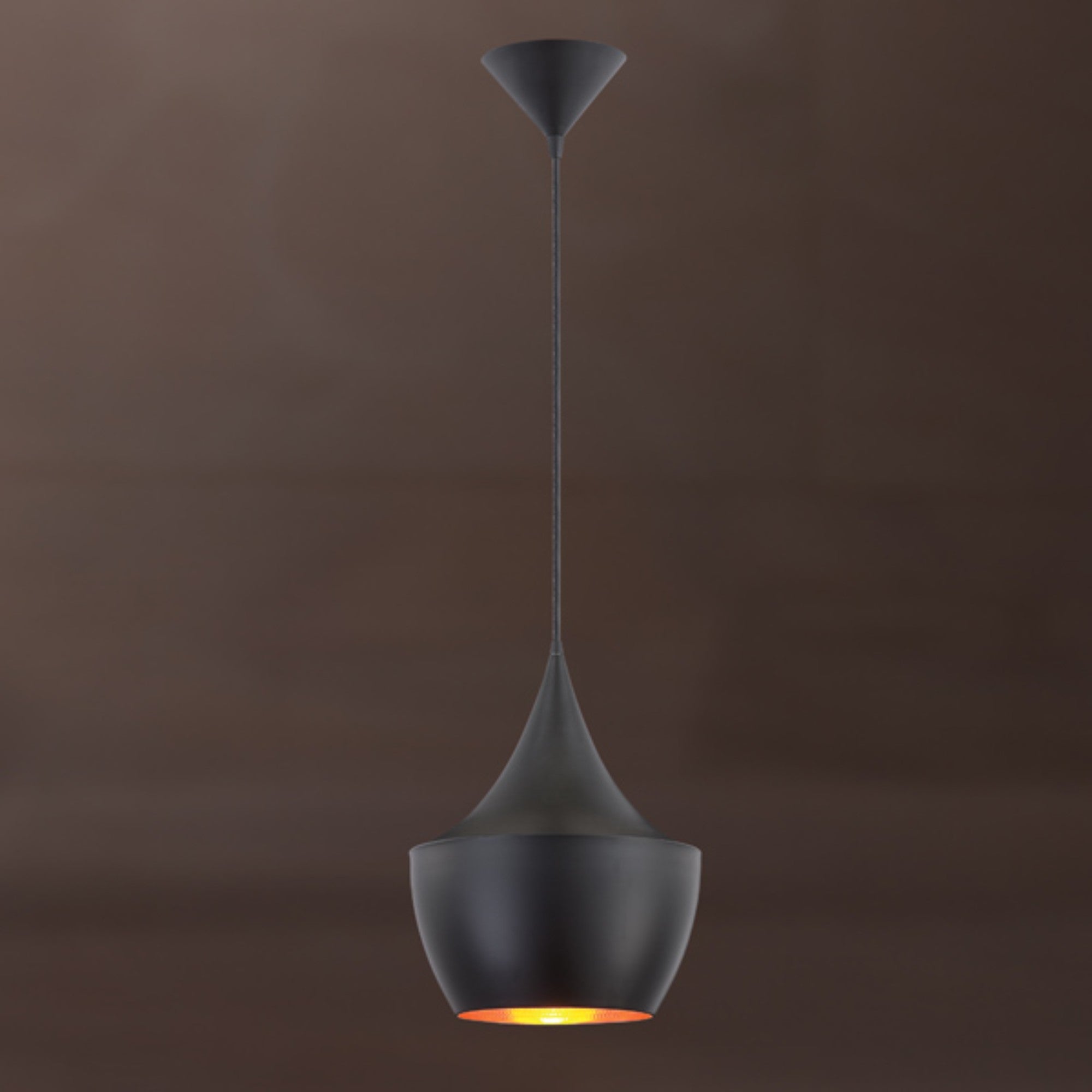 Piquito 11" Mini Pendant, Black Finish - Bees Lighting