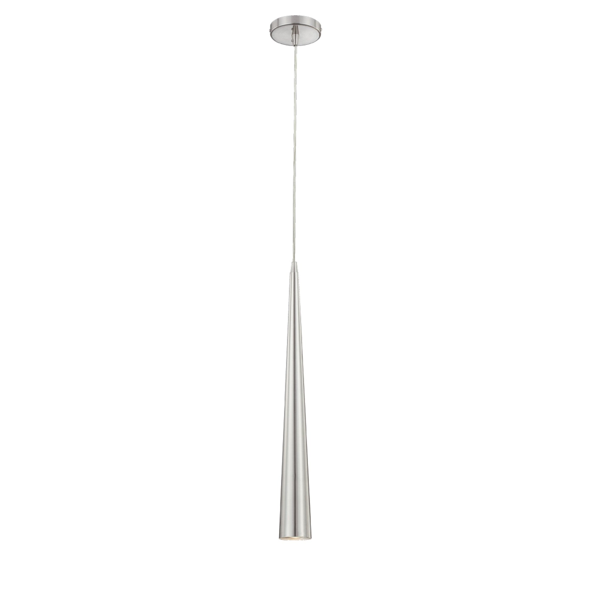 Sliver 24" Pendant, Polished Nickel Finish - Bees Lighting
