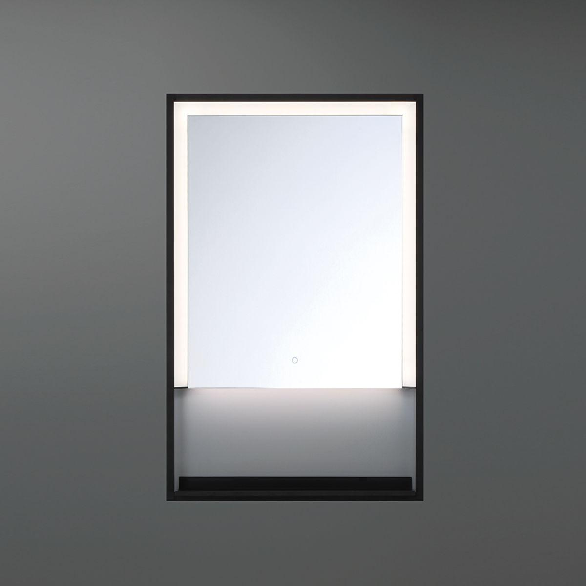Sayora 20 In x 32 In. Black LED Wall Mirror