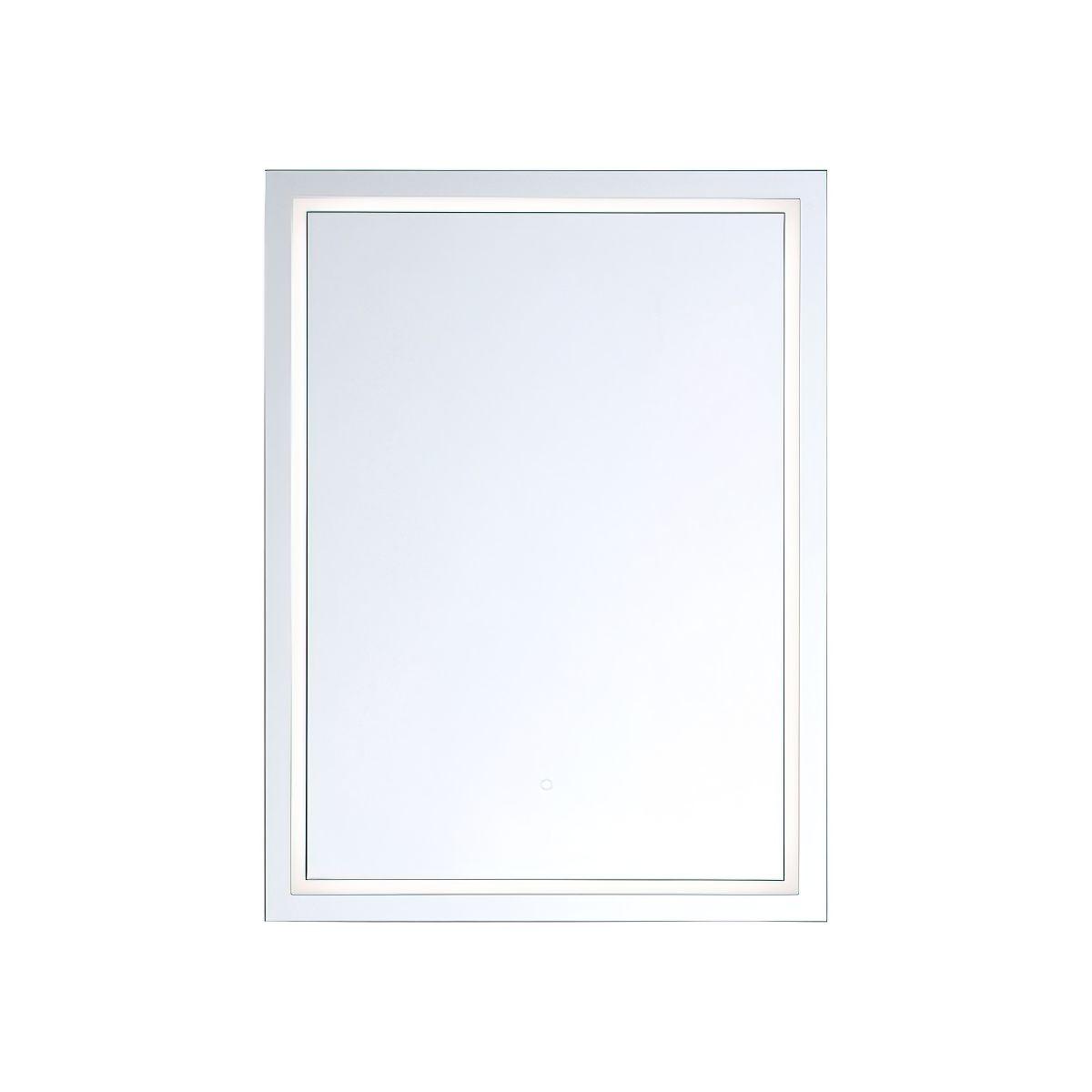 Eris 24 In x 32 In. White LED Wall Mirror